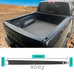 5.7ft Truck Bed Rail Caps Compatible with Dodge Ram 1500 Large, Black