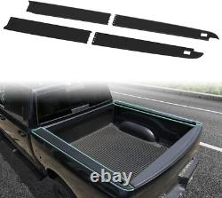 5.7ft Truck Bed Rail Caps for Dodge Ram 1500 09-18, Smooth Finish Back withStak