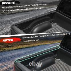 5.7ft Truck Bed Rail Caps for Dodge Ram 1500 09-18, Smooth Finish Back withStak