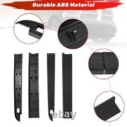 5.7ft Truck Bed Rail Caps for Dodge Ram 1500 09-18, Smooth Finish Back withStak