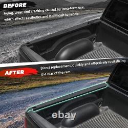 5.7ft Truck Bed Rail Caps for Dodge Ram 1500 09-18, Smooth Finish Back withStak