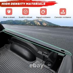 5.7ft Truck Bed Rail Caps for Dodge Ram 1500 09-18, Smooth Finish Back withStake