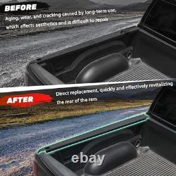 5.7ft Truck Bed Rail Caps for Dodge Ram 1500 09-18, Smooth Finish Back withStake