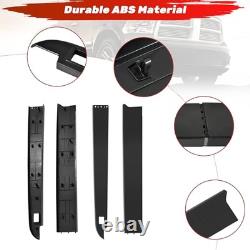 5.7ft Truck Bed Rail Caps for Dodge Ram 1500 09-18, Smooth Finish Back withStake