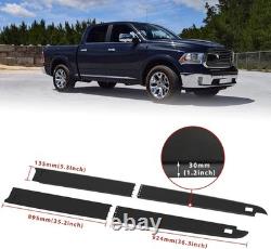 5.7ft Truck Bed Rail Caps for Dodge Ram 1500 09-18, Smooth Finish Back withStake
