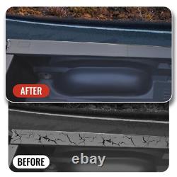 5.7ft Truck Bed Rail Caps for Dodge Ram 1500, Black Smooth Finish Side Back w