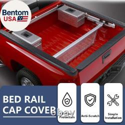 5´8 Truck Bed Rail Caps Cover Compatible with Chevy Silverado 1500 2007-2013 Pa