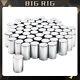 60pcs Cylinder Lug Nut Covers 33mm Thread-on Nut Cover Caps For Semi Trucks