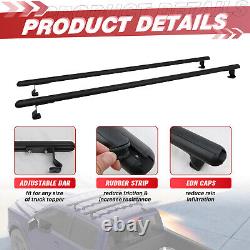60Truck Cap&Topper Ladder Roof Rack Adjustable Van Rack for Kayak Canoe Lumber