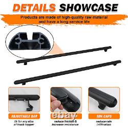 60Truck Cap&Topper Ladder Roof Rack Adjustable Van Rack for Kayak Canoe Lumber