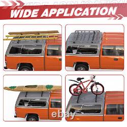 60Truck Cap&Topper Ladder Roof Rack Adjustable Van Rack for Kayak Canoe Lumber