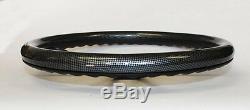 60-69 C10 C20 C30 Chevy Truck Carbon Fiber & Black Steering Wheel 14 Bowtie Cap