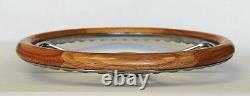 60-69 C10 C20 C30 Chevy Truck Oak Wood Steering Wheel & Billet 14 Bowtie Cap