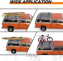 60 Truck Cap Topper Ladder Roof Van Rack for Kayak Canoe Lumber Pipe 500lbs CA