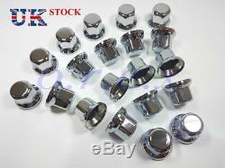 60x 33mm Lux Plastic CHROME Wheel Nut Cover Caps fit Truck Scania Mercedes Volvo