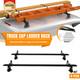 63 Adjustable Truck Cap Topper 2 Crossbars Aluminum Ladder Roof Rack Black New