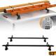 63 Adjustable Truck Cap Topper Rack Aluminum Ladder Roof Rack For Truck 500lbs