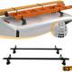 63 Truck Cap Topper Rack Black Aluminum Ladder Roof Rack For Ford Transit, Ram