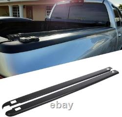 6.5Ft Truck Bed Rail Caps for 2002-2009 Dodge Ram 1500 2500 3500 (Set of 2) Blac