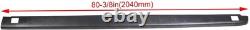 6.5Ft Truck Bed Rail Caps for 2002-2009 Dodge Ram 1500 2500 3500 (Set of 2) Blac