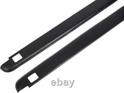 6.5Ft Truck Bed Rail Caps for 2002-2009 Dodge Ram 1500 2500 3500 (Set of 2) Blac