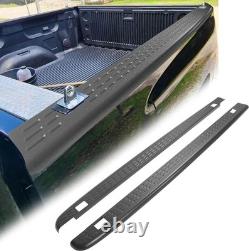 6'6 Truck Bed Rail Caps Cover Compatible with 2007-2014 Chevy Chevrolet Silv
