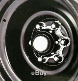 6 Lug on 5-1/2 CHEVY BOLT PATTERN Chrome Spider Bullet Center Wheel Hub Caps Set