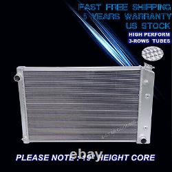 716 3 Row Aluminum Radiator For 73-86 Chevy/gmc C/k C10 C20 C30 Pickup Truck 19