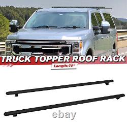 72Truck Cap&Topper Ladder Roof Rack Adjustable Van Rack for Kayak Canoe Lumber