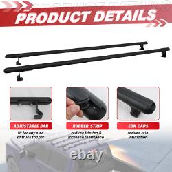 72Truck Cap&Topper Ladder Roof Rack Adjustable Van Rack for Kayak Canoe Lumber