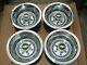 73 87chevy Truck 6 Lug 15x8 Gm Oem Truck Rally, With New Caps & Rings