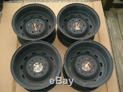 73 87chevy Truck 6 Lug 15x8 Gm Oem Truck Rally, With New Caps & Rings