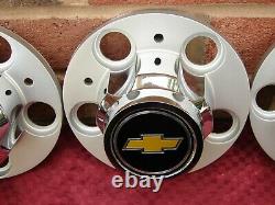 73-91 Chevrolet C/r Truck Blazer Suburban Nos 5 Lug Nos Gm Rally Center Caps