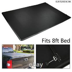 8ft Lock 4-Fold Truck Tonneau Bed Caps Cover Hardware For 07-13 Toyota Tundra