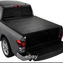 8ft Lock 4-Fold Truck Tonneau Bed Caps Cover Hardware For 07-13 Toyota Tundra
