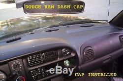 98 99 00 01 02 Dodge Ram Dash Cap Pad Overlay Medium Gray Fits Reg Pick Up Truck