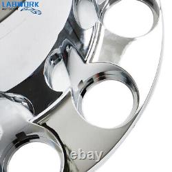 ABS Chrome Axle Cover Kits with 33mm Thread-on Nut Covers for Semi Trucks Spiked