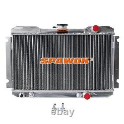AT SPAWON For Nissan 720 1983-1986 L4 2.0 2.4 3Row 943 Aluminum cooling Radiator