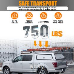Adjustable 53 Truck Cap Topper Rack Ladder Roof Rack for Universal Truck 3 bars