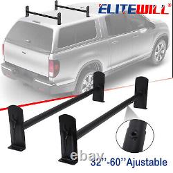 Adjustable Pickup Truck Cap Topper 2 Bar Camper Shell Ladder Roof Van Rack Steel