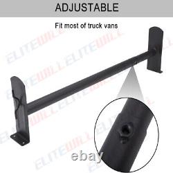 Adjustable Pickup Truck Cap Topper 2 Bar Camper Shell Ladder Roof Van Rack Steel