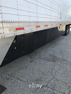 Aerodynamic Trailer Skirt (2) BLACK for Semi-Truck SAVE FUEL! By AeroTech Caps