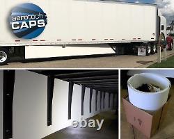 Aerodynamic Trailer Skirt Kit White for Semi-Truck SAVE FUEL! By AeroTech Caps