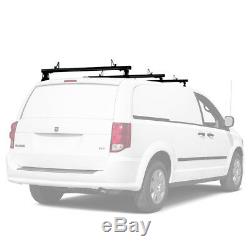 Aluminum 3 Bar 50'' Pickup Truck Cap Topper Camper Shell Van Roof Ladder Rack