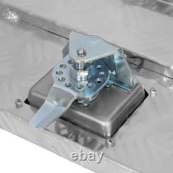 Aluminum Storage Tool Box 72x13x16 4x Chain+2x Lock Fits Truck Garage RV