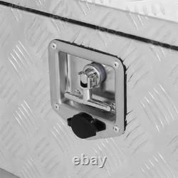 Aluminum Storage Tool Box 72x13x16 4x Chain+2x Lock Fits Truck Garage RV