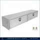 Aluminum Storage Tool Box 72x13x16 4x Chain+2x Lock For Truck / Garage / Rv