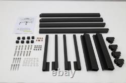 Aluminum Truck Cap&Topper Ladder Roof Rack for Pickup Camper Shell Black Upgrade