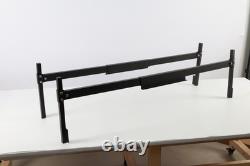 Aluminum Truck Cap&Topper Ladder Roof Rack for Pickup Camper Shell Black Upgrade