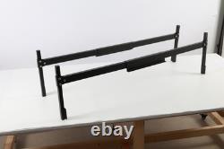 Aluminum Truck Cap&Topper Ladder Roof Rack for Pickup Camper Shell Black Upgrade